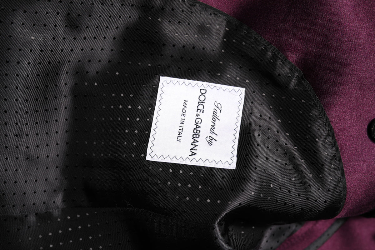 Dolce & Gabbana Dark Purple Silk 3-Piece Suit