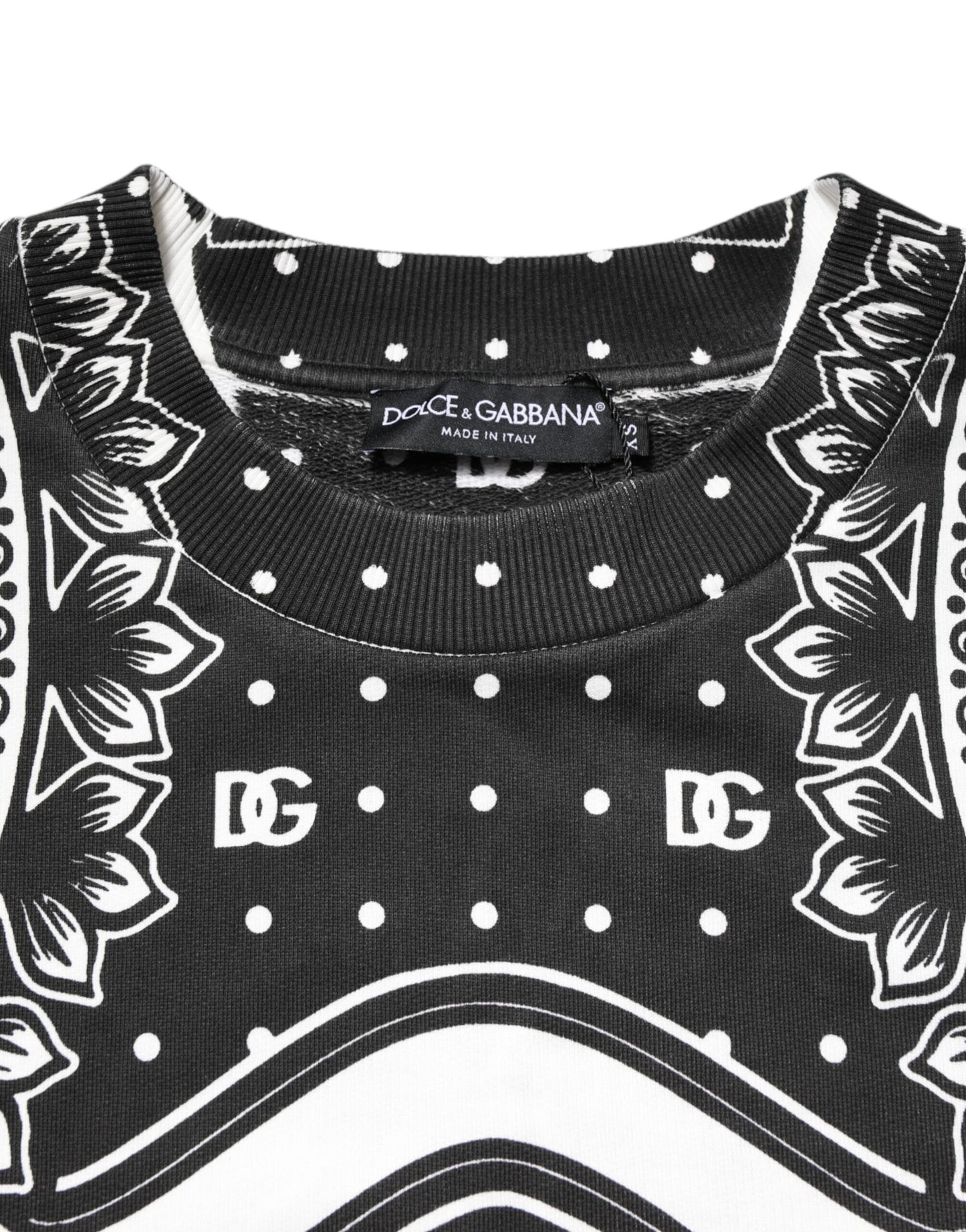 Dolce & Gabbana Bandana Print Cotton Sweatshirt for Men