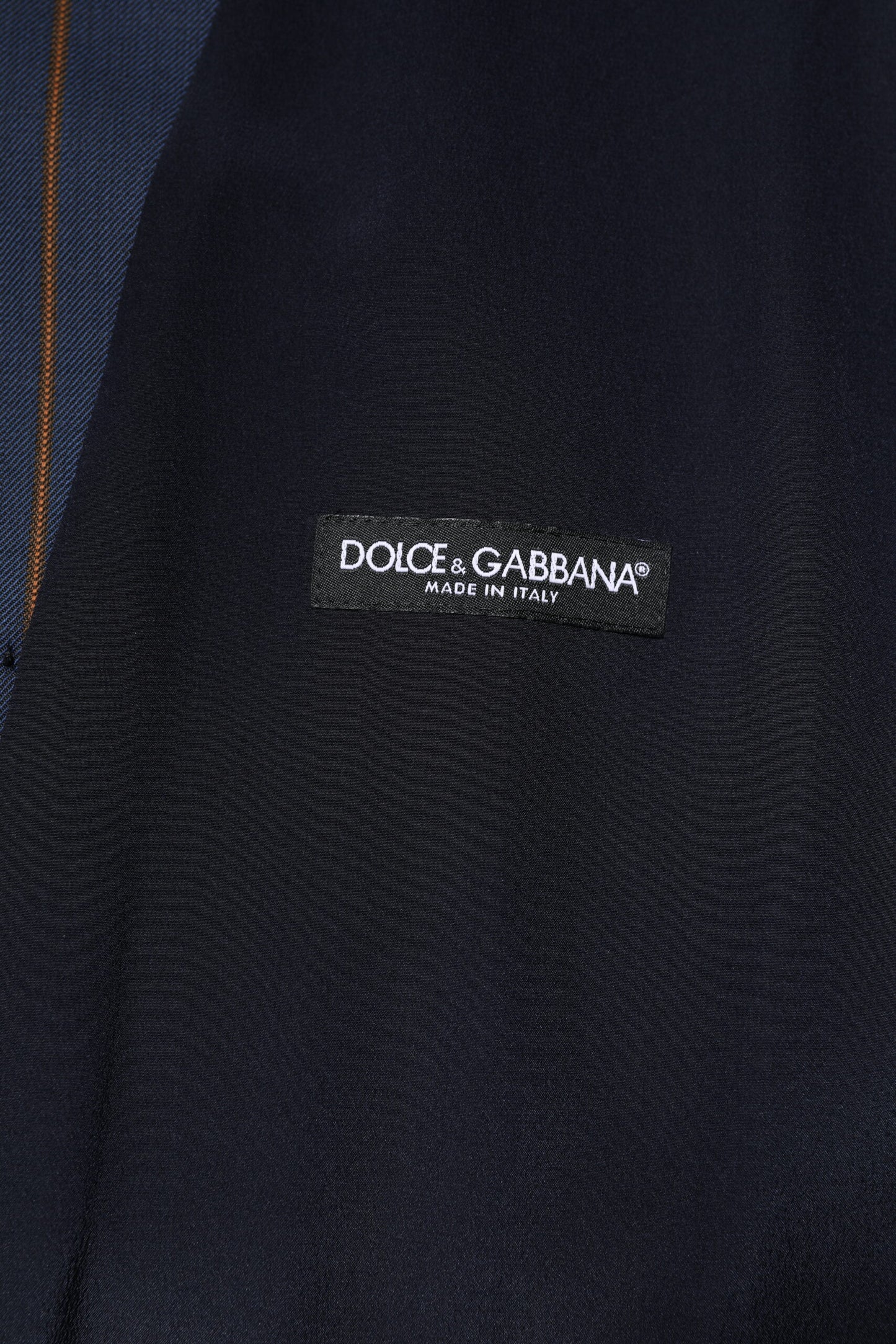 Dolce & Gabbana Blue Striped Wool Formal Waistcoat Vest