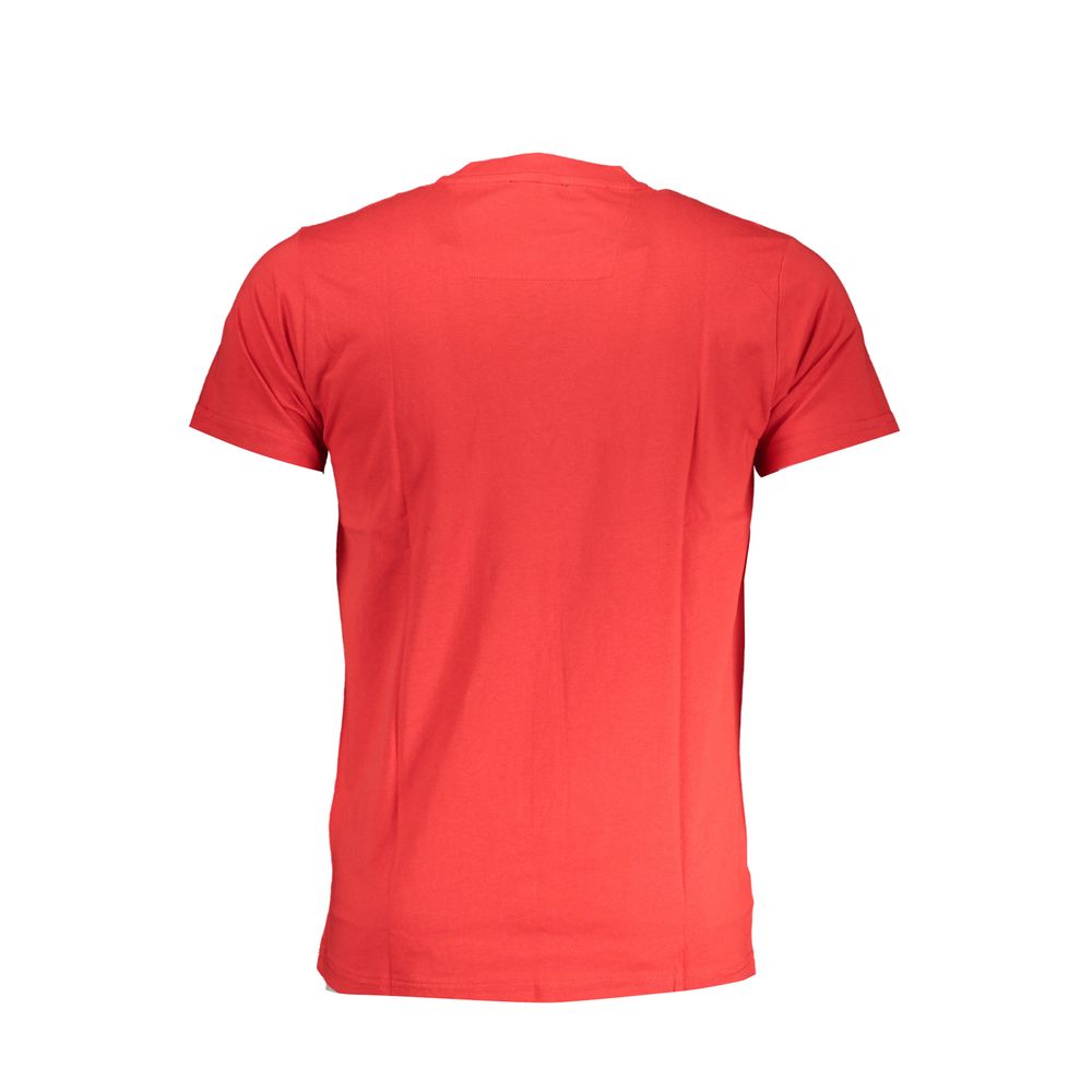Cavalli Class Red Cotton T-Shirt - Bold Style Redefined