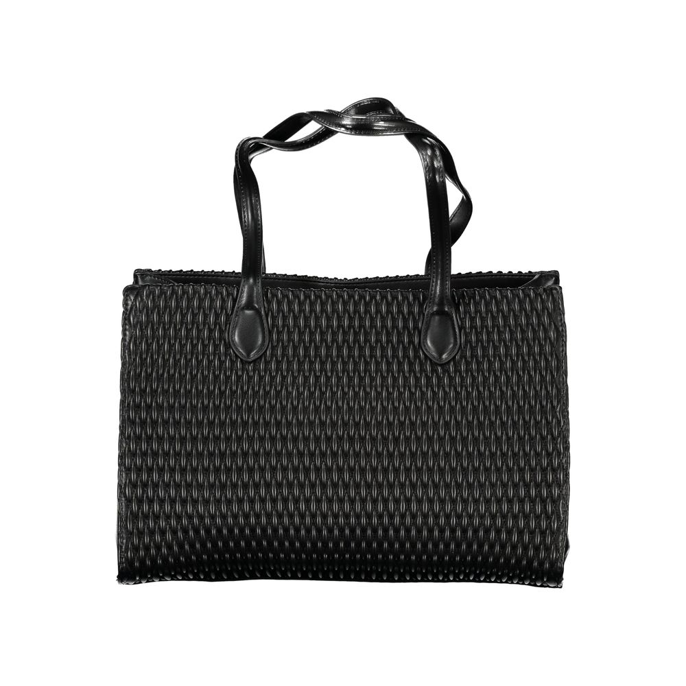 Mario Valentino Black Eco-Friendly Polyethylene Shoulder Bag
