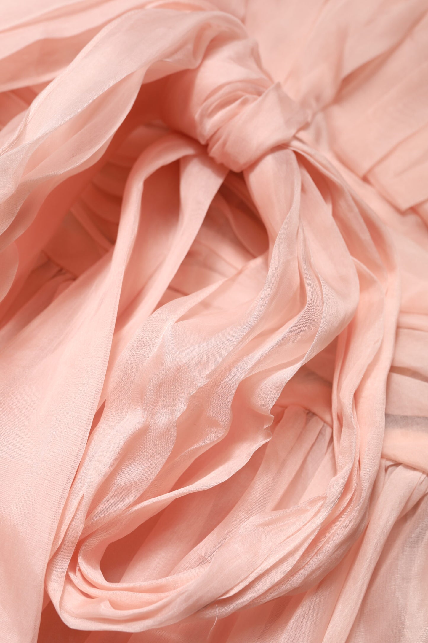 Dolce & Gabbana Pink Silk Chiffon Pleated Midi Dress
