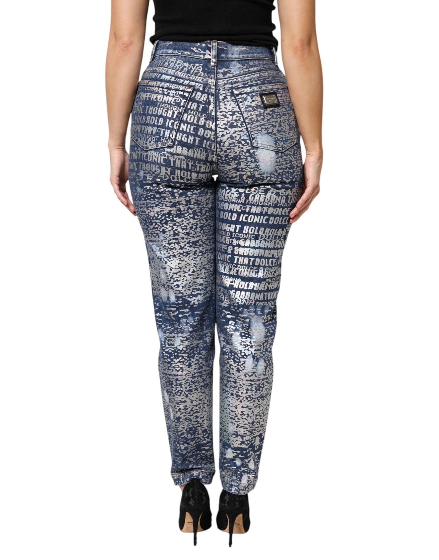 Dolce & Gabbana High Waist Blue Washed Denim Jeans