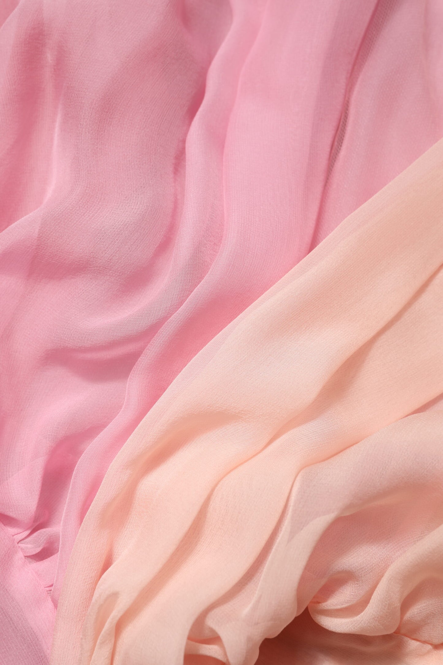 Dolce & Gabbana Pink Silk Plunging V-neck Long Sleeve Blouse
