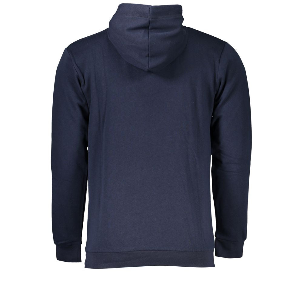 Sergio Tacchini Blue Cotton Hooded Sweatshirt