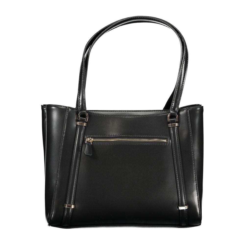 Guess Jeans Black Polyethylene Daryna Handbag
