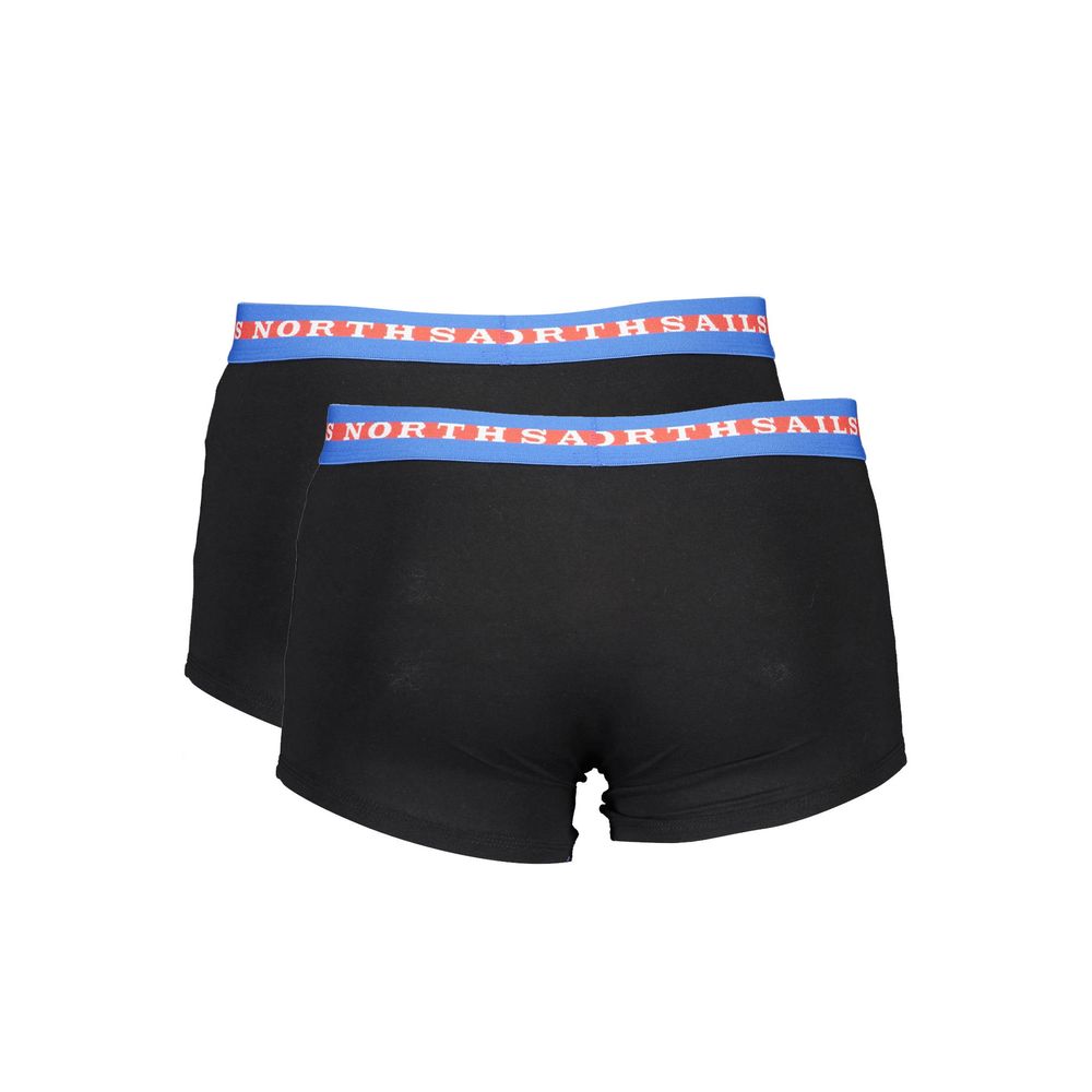North Sails Black Cotton Men's Boxers Pair