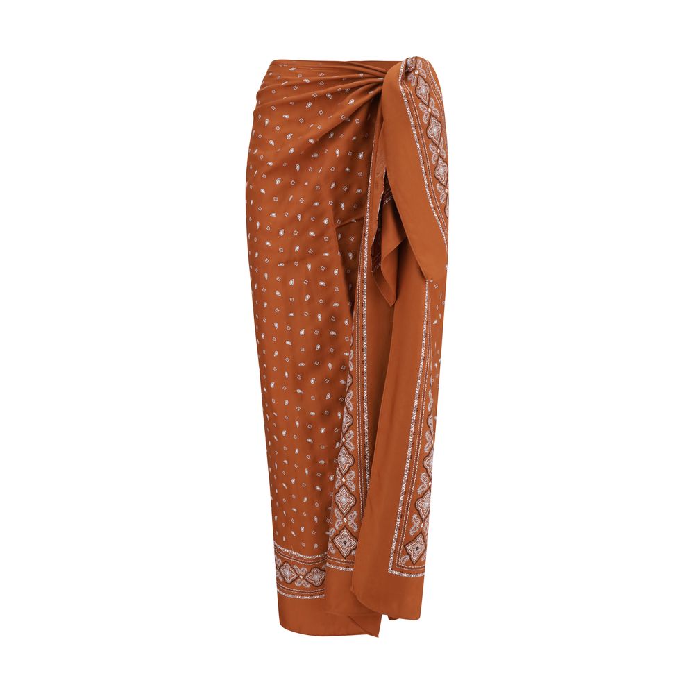 PINKO Bandana Pattern Pareo Skirt