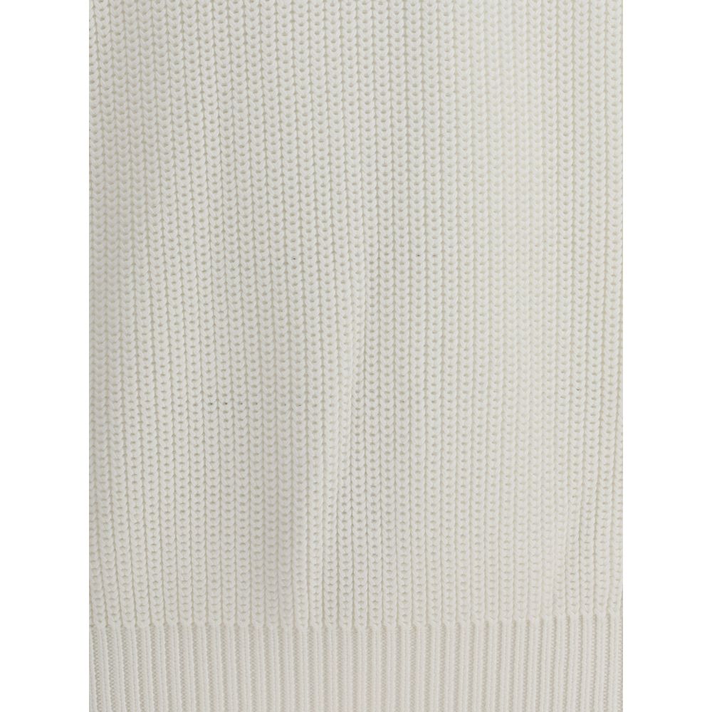 Brunello Cucinelli Half English Rib Sweater in Cotton