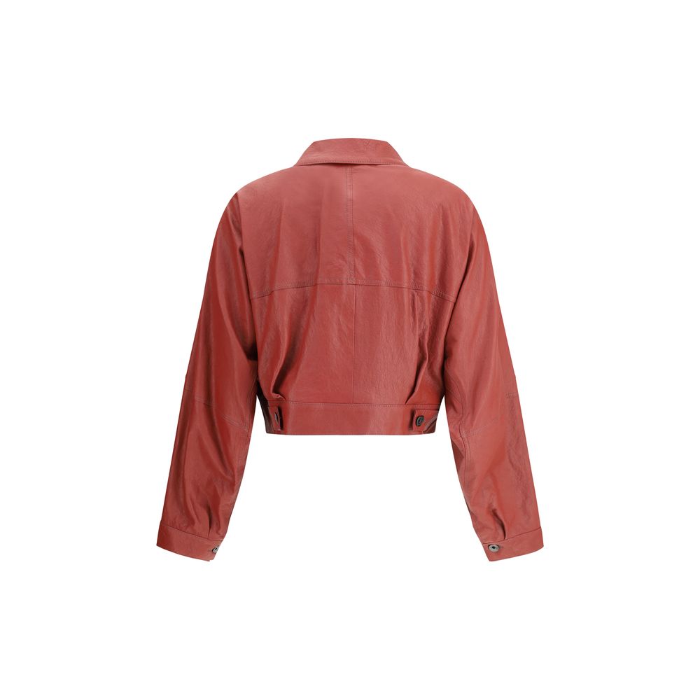 Brunello Cucinelli Classic Leather Jacket