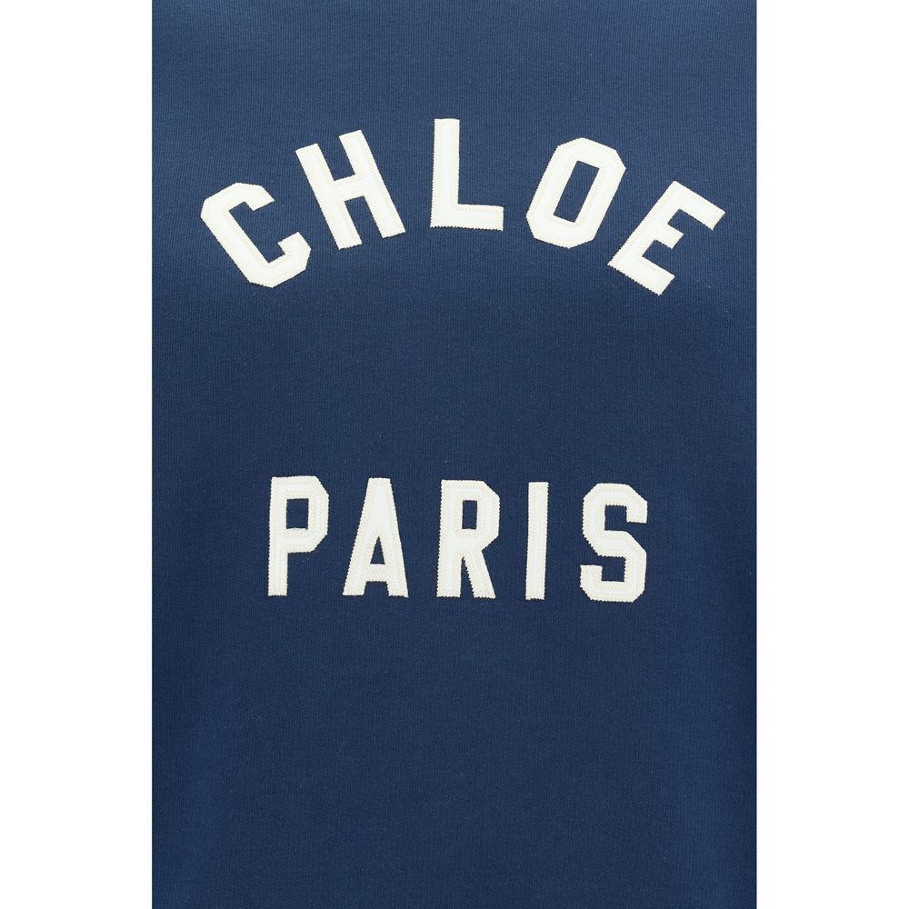 Chloé Blue Crew Neck Sweatshirt