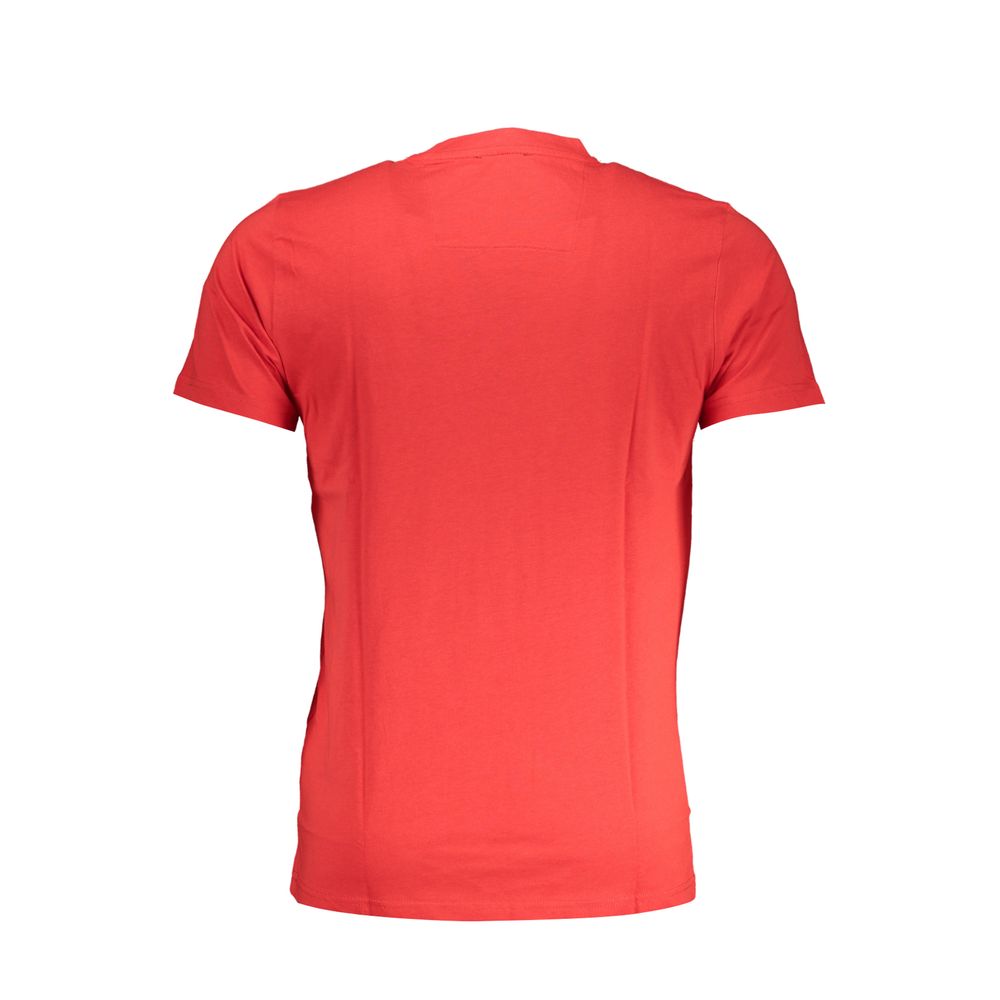Cavalli Class Red Cotton T-Shirt - Stylish Comfort Redefined