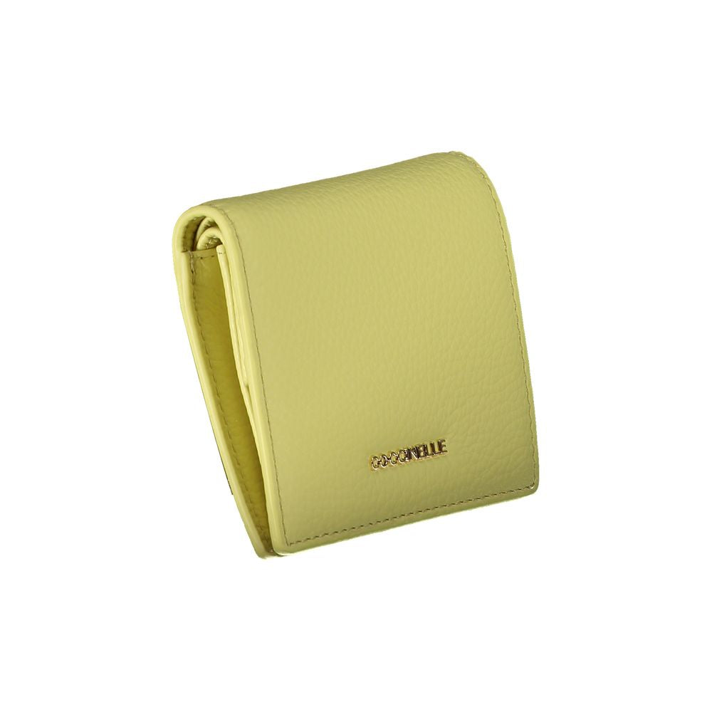 Coccinelle Yellow Leather Wallet - Stylish and Functional