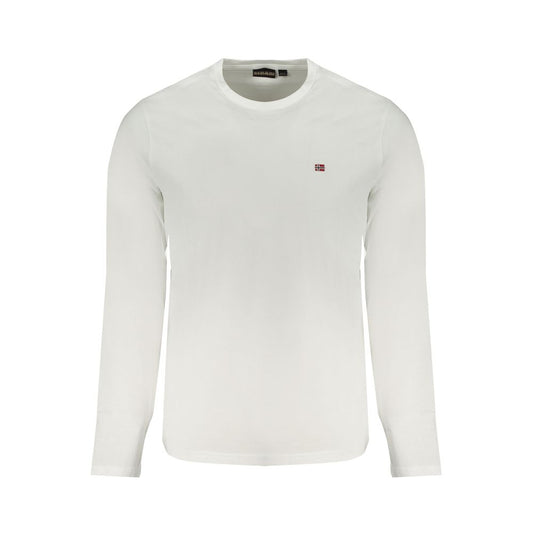 Napapijri White Cotton Long Sleeve T-Shirt
