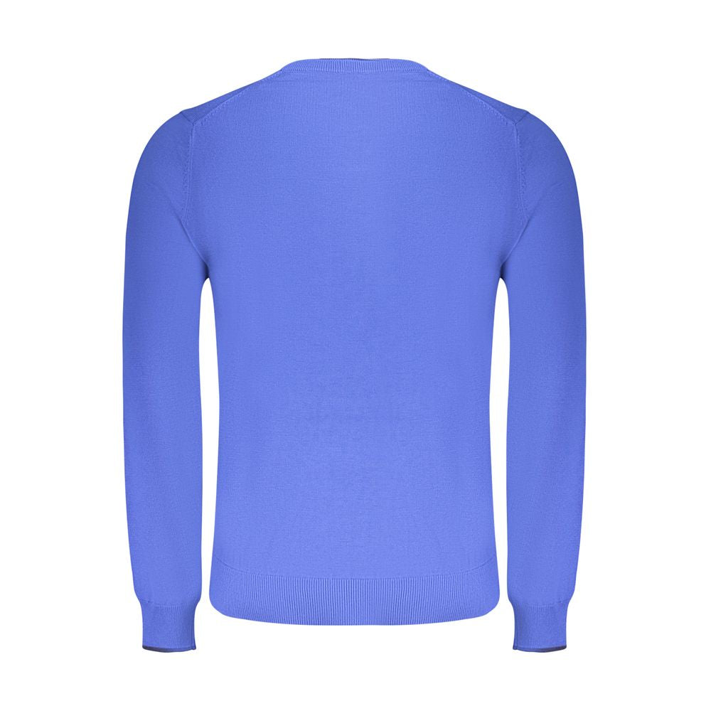 North Sails Blue Cotton Men Sweater - Effortlessly Stylish Comfort