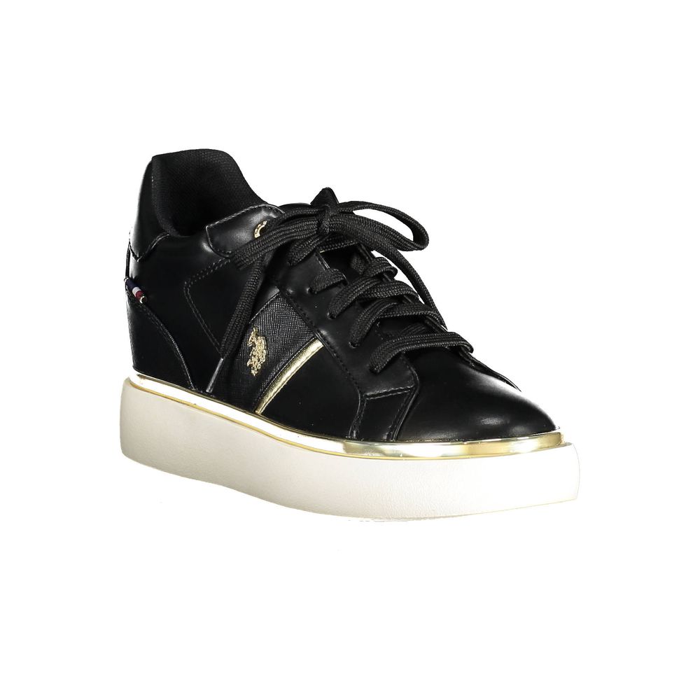 U.S. Polo Assn. Black Polyester Women Sneaker