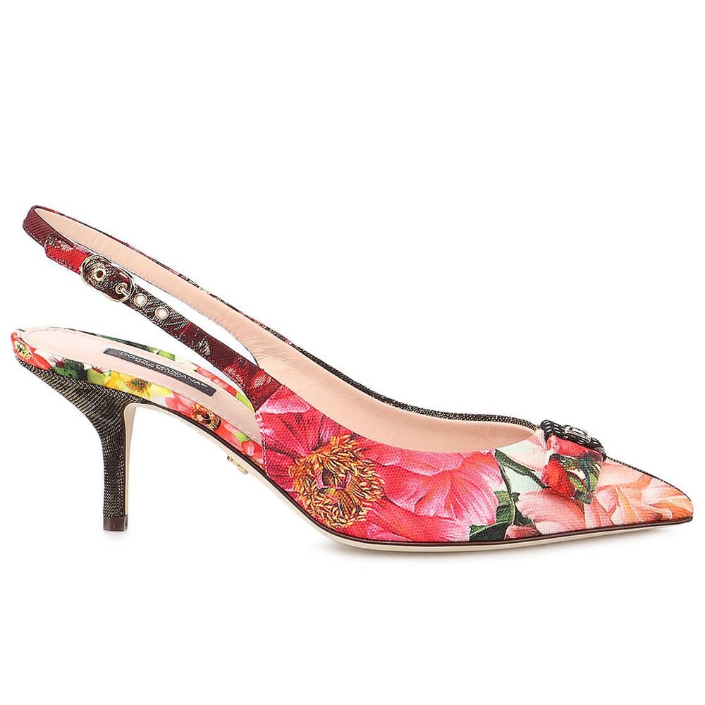 Dolce & Gabbana Multicolour Patchwork Slingback Sandal
