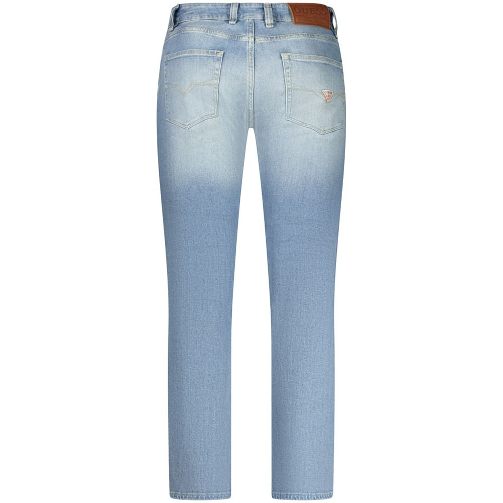 Guess Jeans Blue Cotton Men Jeans - Reborn Denim Slim Fit