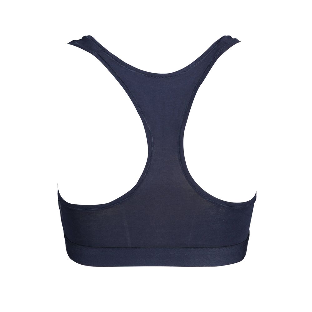 Tommy Hilfiger Blue Cotton Women's Racerback Sports Bra