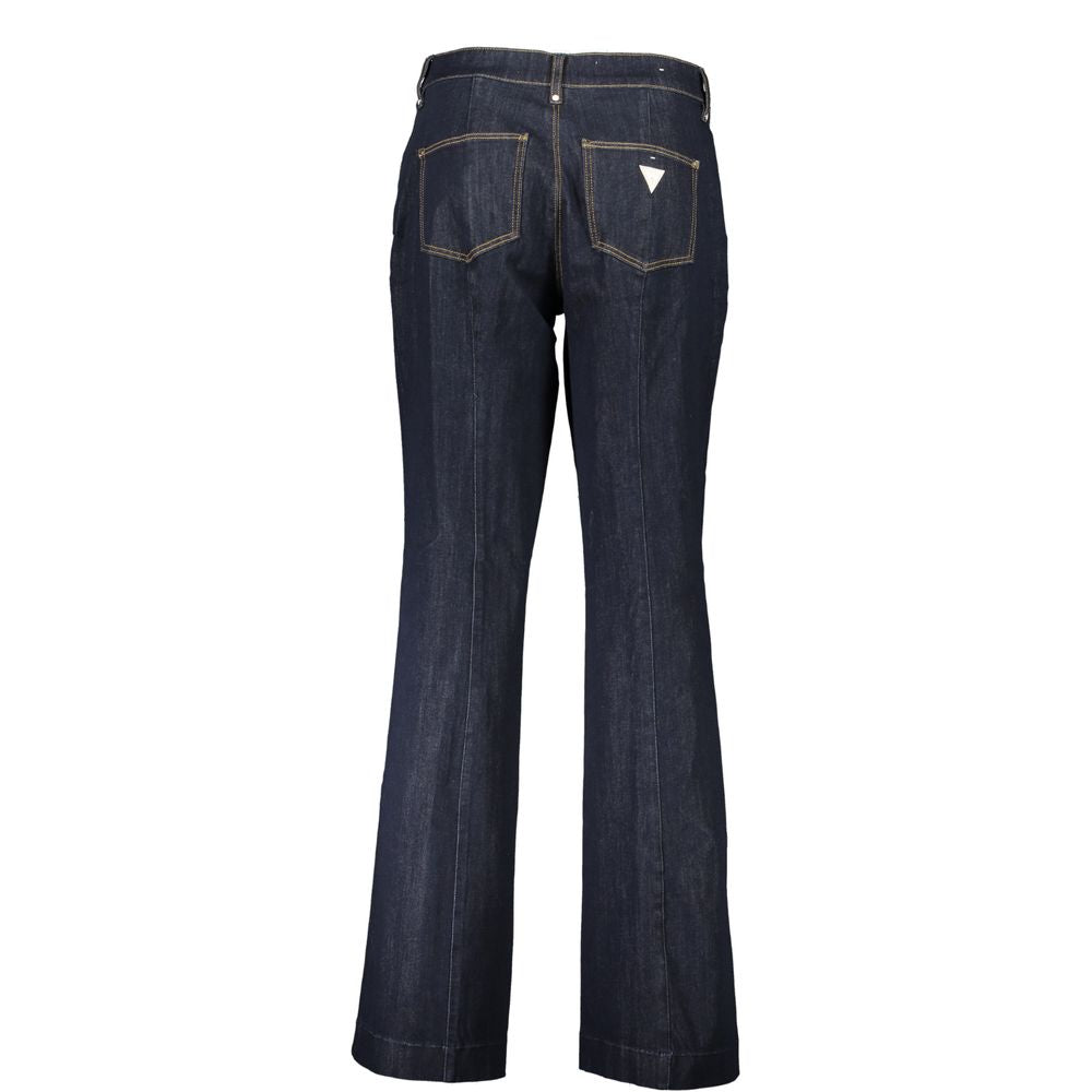 Guess Jeans Blue Cotton Women Jeans - SUPER SKINNY JEANS