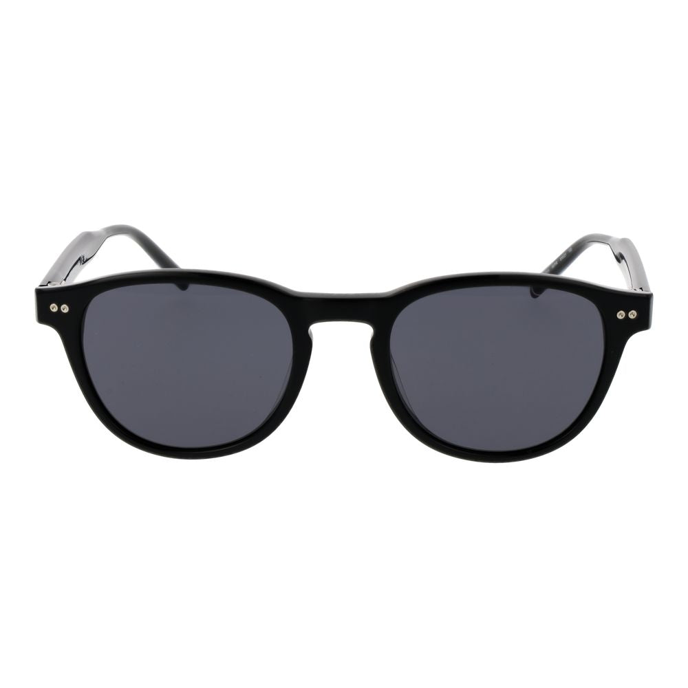 Tommy Hilfiger Men's Sunglasses – Black Full-Rim Frame with Grey Lenses, 51mm