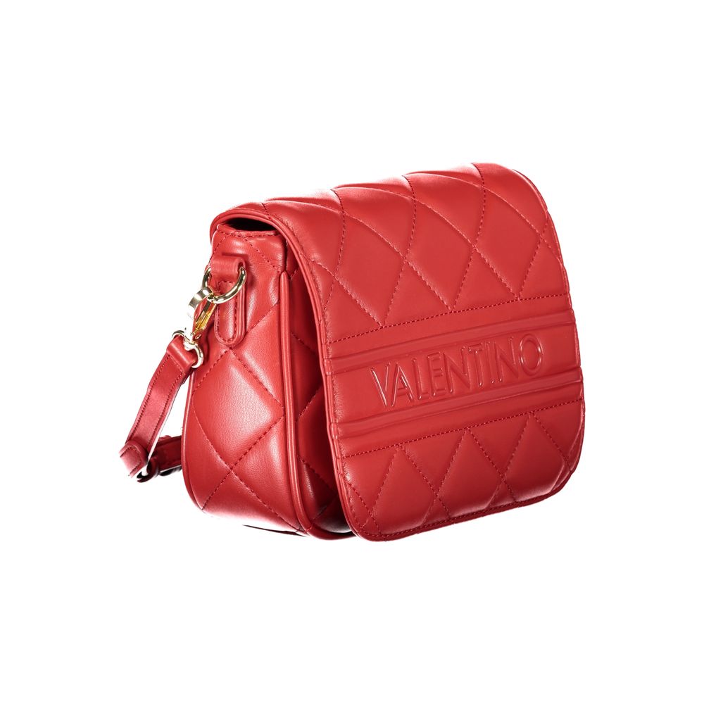 Mario Valentino Red Polyethylene Women Handbag with Removable Strap