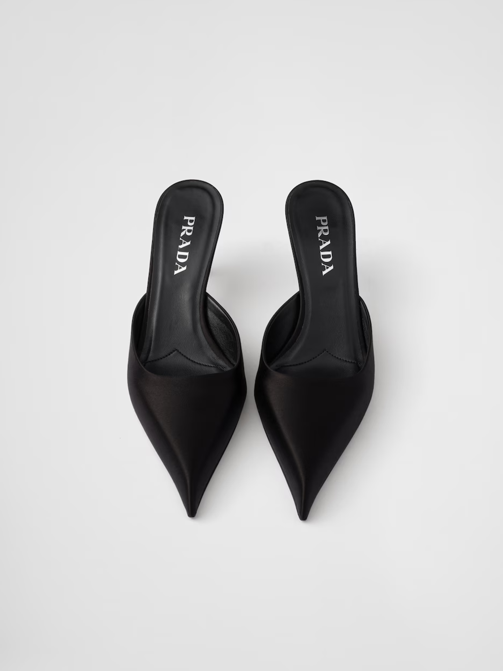 Prada Black Satin Sabot - Sophisticated Elegance