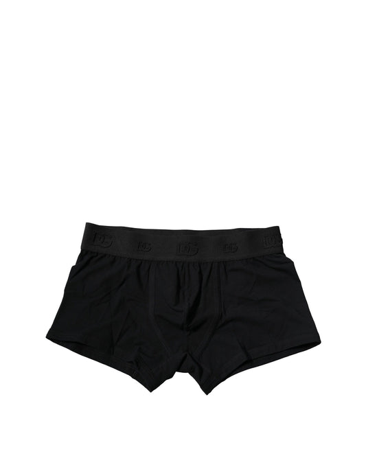 Dolce & Gabbana Black Cotton Stretch Boxer Briefs