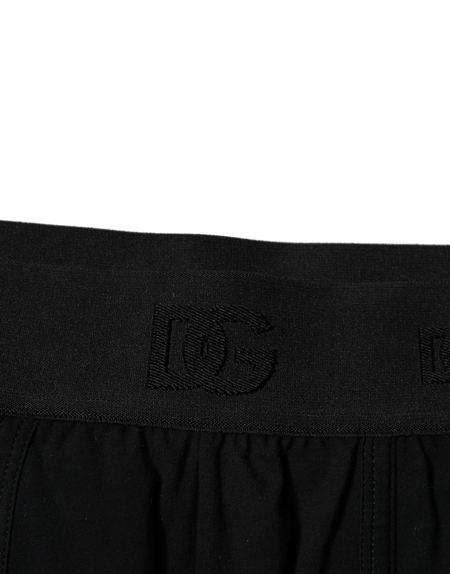 Dolce & Gabbana Black Cotton Stretch Boxer Briefs