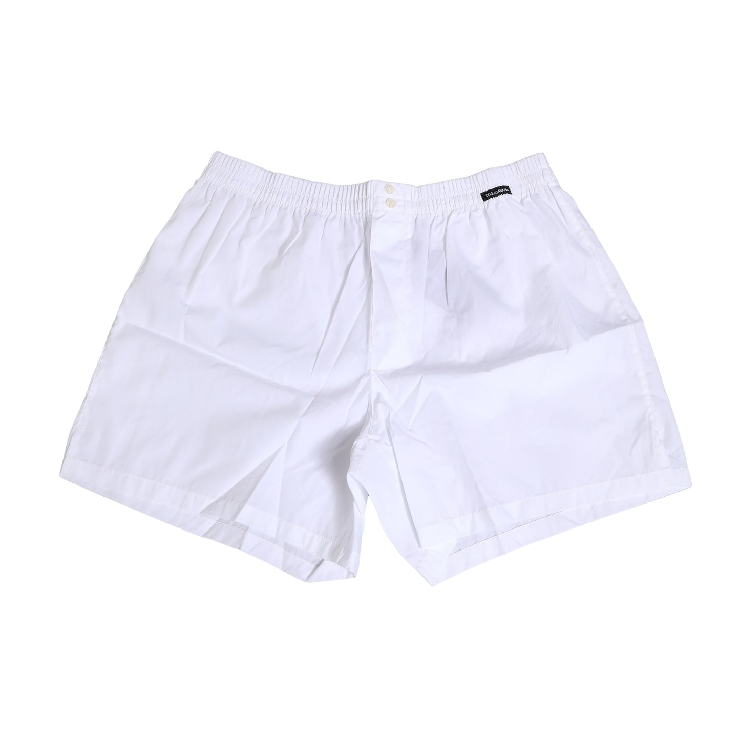 Dolce & Gabbana White Cotton Regular Boxer Shorts