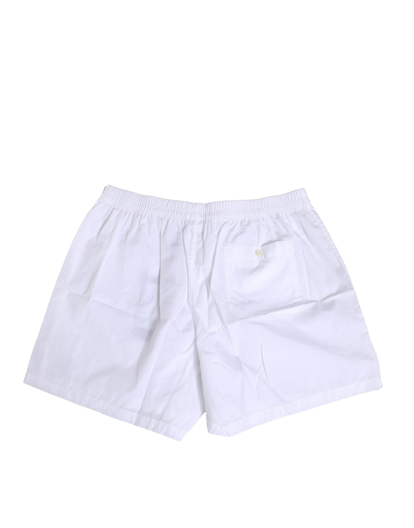 Dolce & Gabbana White Cotton Regular Boxer Shorts