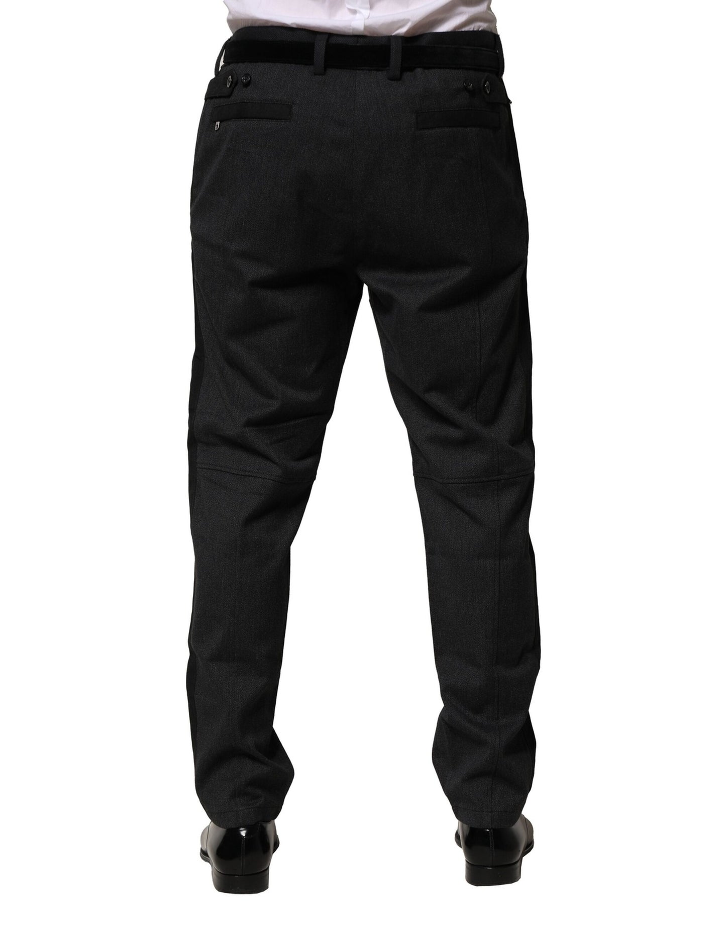 Dolce & Gabbana Black Cotton Dress Pants