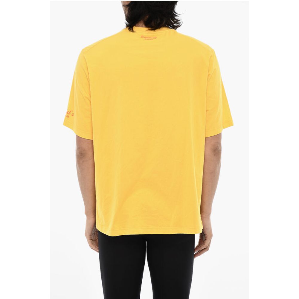 Dsquared2 Solid Colour Crew-Neck T-Shirt in Grey