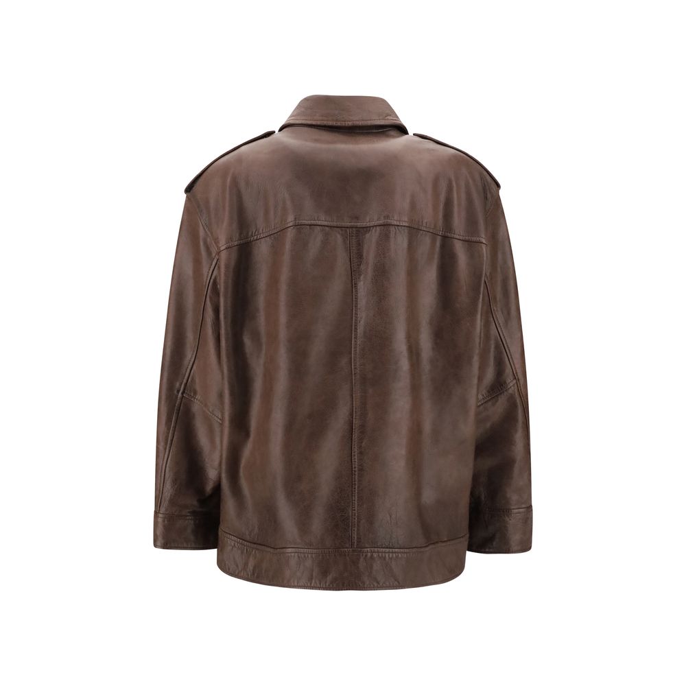 PINKO Statement-Making Leather Jacket
