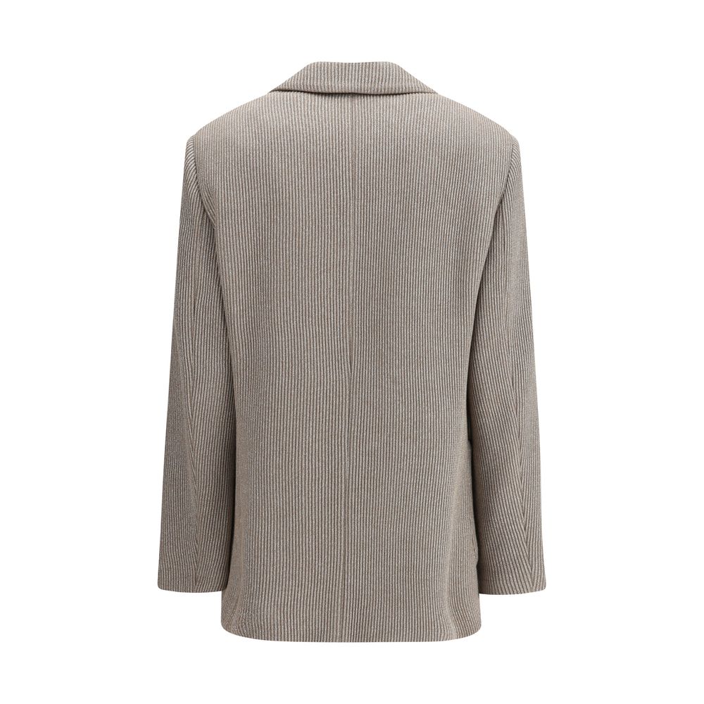 Brunello Cucinelli Ribbed Lurex Jacket