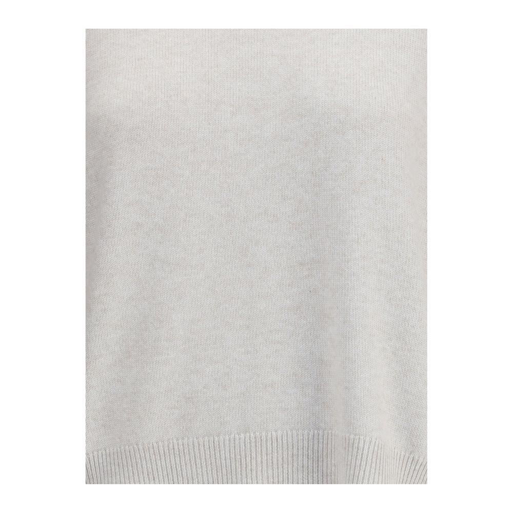 Brunello Cucinelli Cashmere Sweater with Double Sleeves