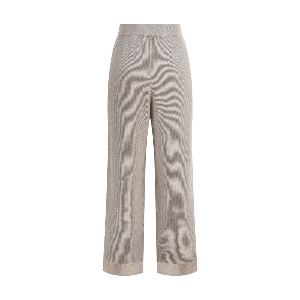 Brunello Cucinelli Ribbed Lurex Pants