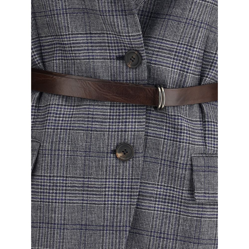 Brunello Cucinelli Prince of Wales Pattern Blazer