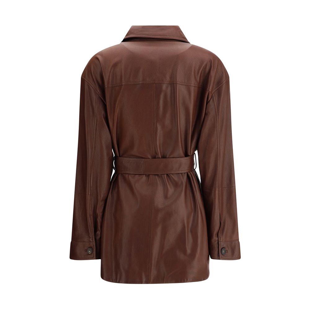 Brunello Cucinelli Saharan Leather Jacket