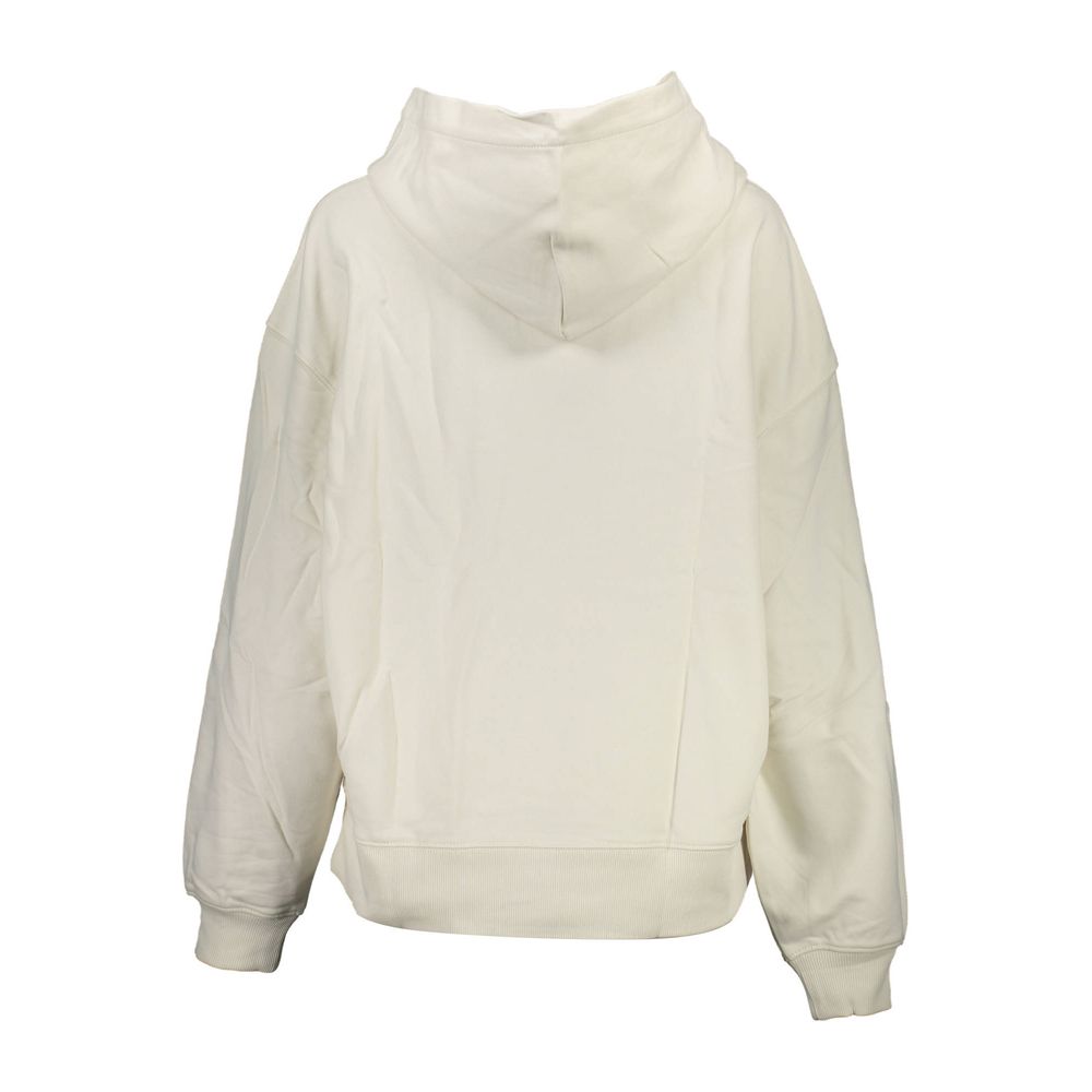 Calvin Klein White Cotton Women's Hoodie Sweatshirt