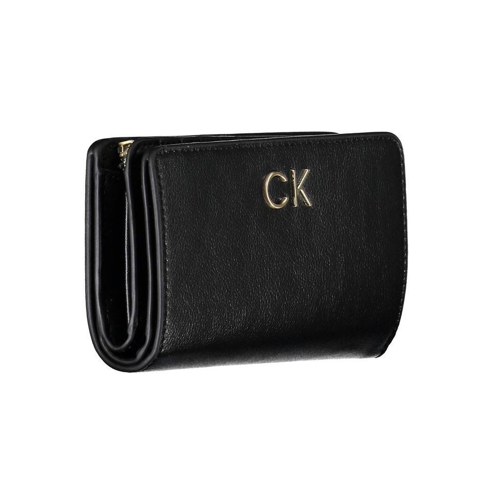 Calvin Klein Black Faux Leather Women's Wallet