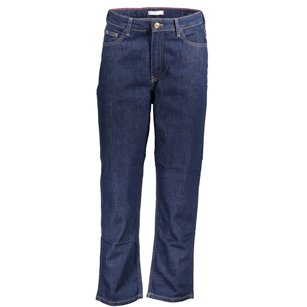 Tommy Hilfiger Blue Cotton Jeans – Classic Straight Fit