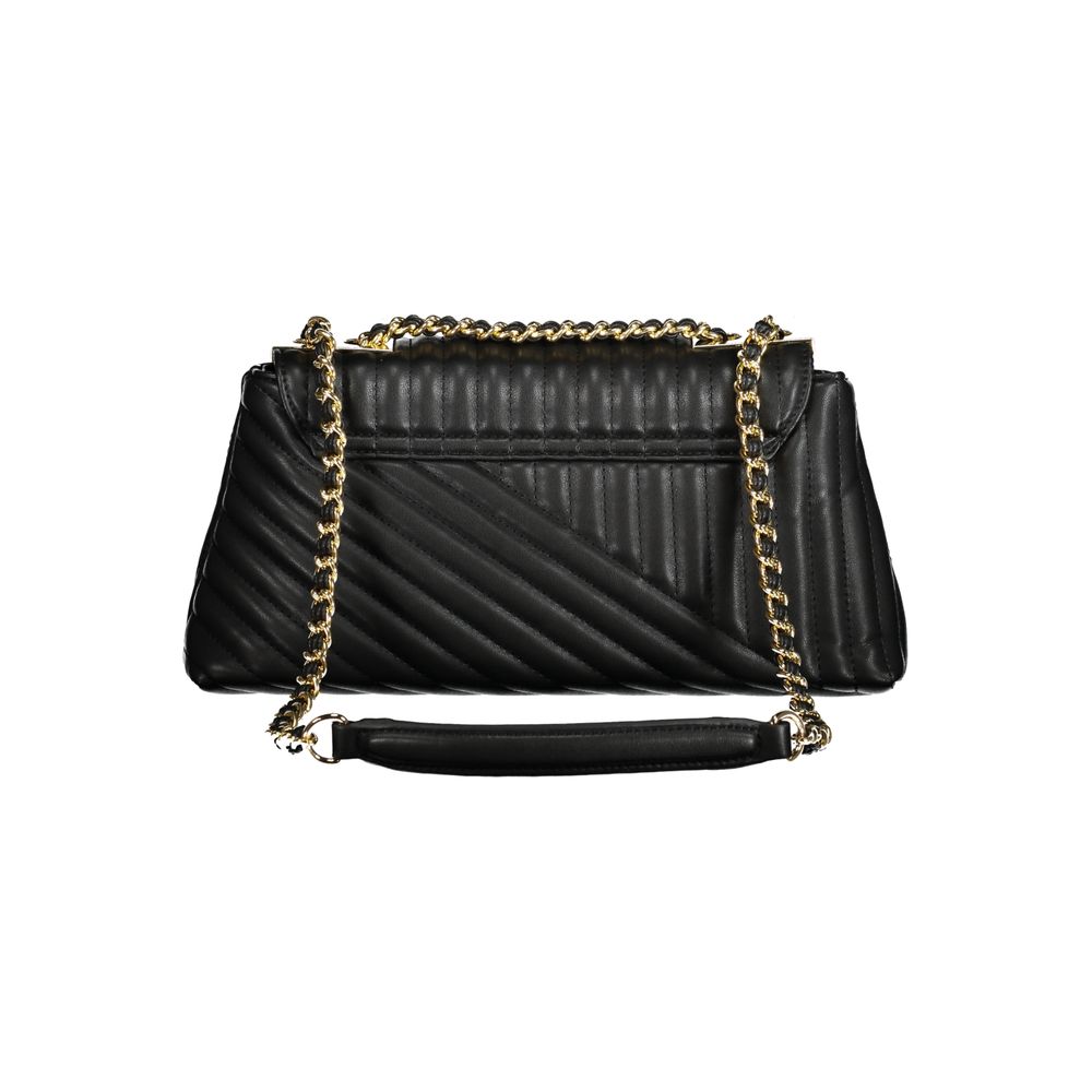 Valentino Bags Black Faux Leather Chain Shoulder Bag