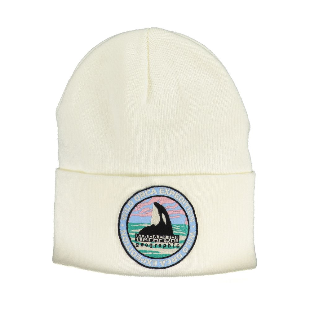 Napapijri White Acrylic Hat & Cap