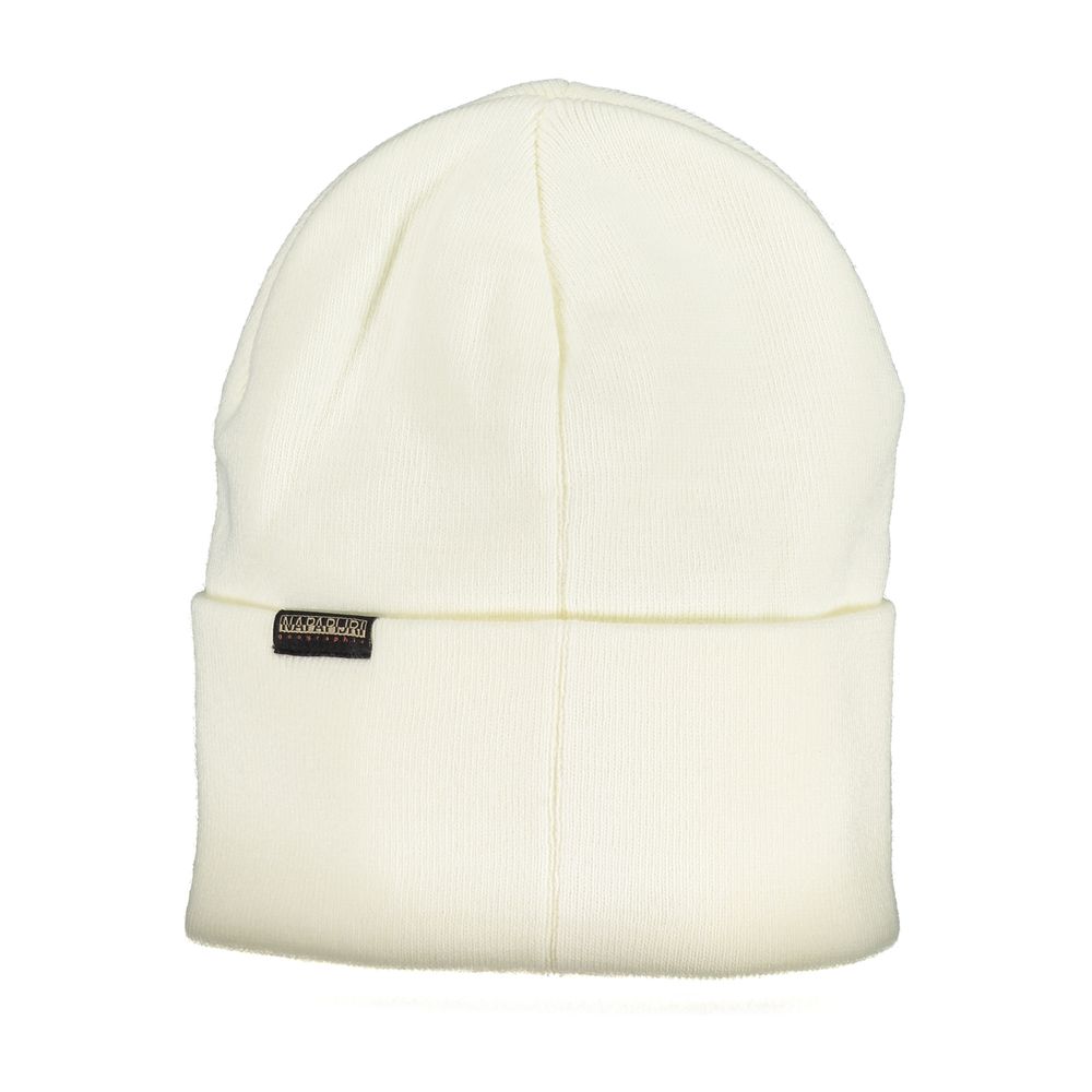 Napapijri White Acrylic Hat & Cap
