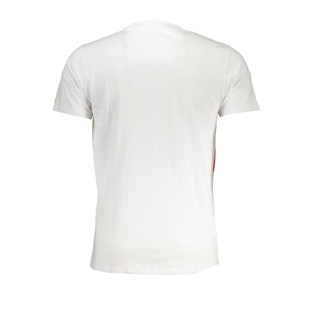Cavalli Class White Cotton T-Shirt - Bold Urban Statement