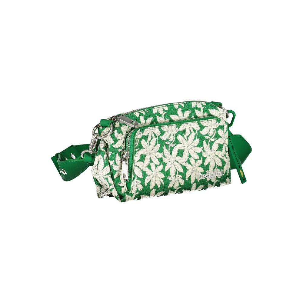 Desigual Green Polyethylene Handbag - A Stylish Statement Companion