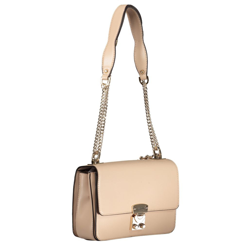 Guess Jeans Beige Polyethylene Handbag - Eliette Bag