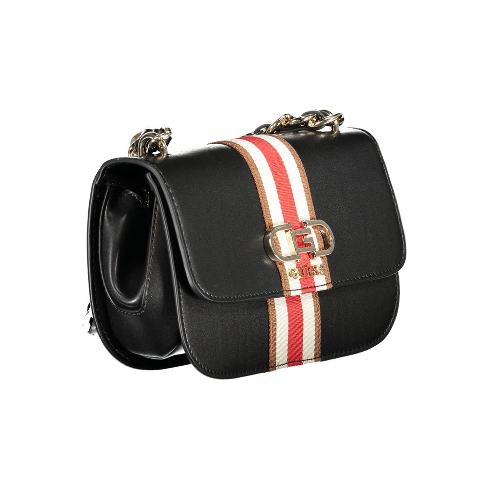 Guess Jeans Black Polyethylene Handbag - Nelka Bag