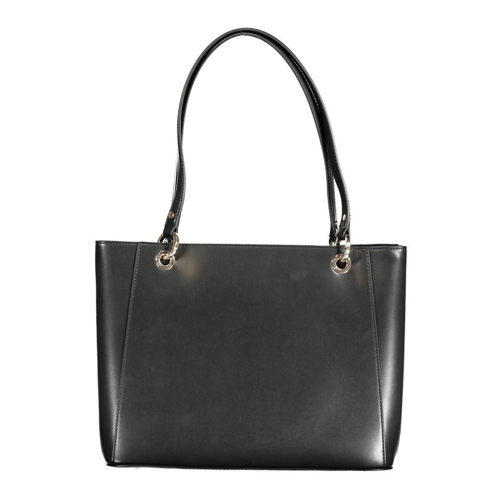 Guess Jeans Black Polyethylene Handbag - Nolana Bag